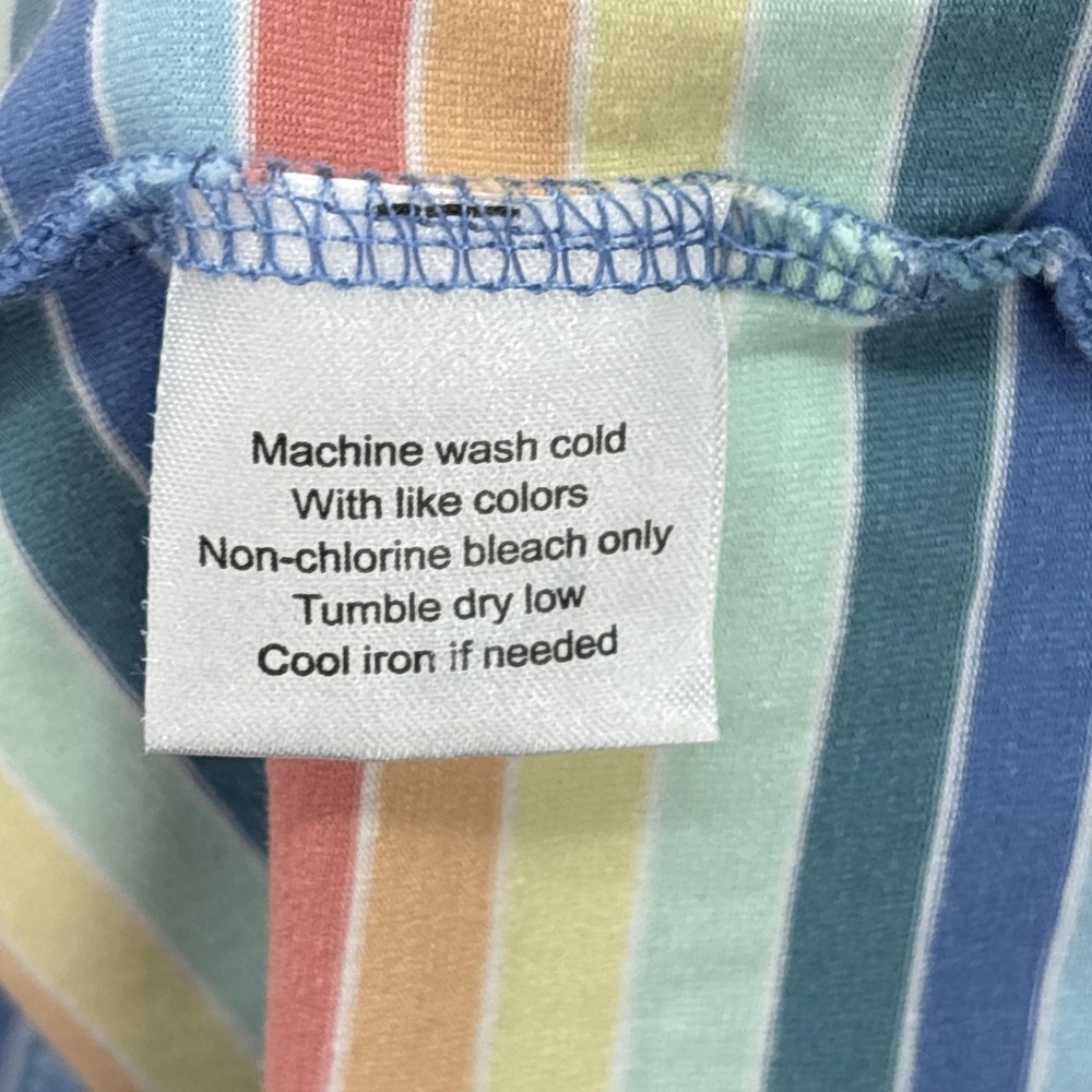 Peter Millar Polo Shirt Mens Large Multicolor Striped Pocket Cotton Stretch Golf - Picture 7 of 11